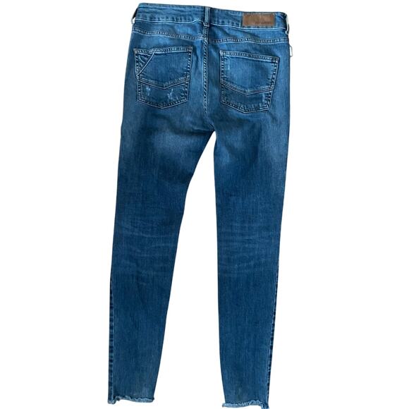 ZADIG & VOLTAIRE Eva Use Slim Denim Blue Jeans w/ Studs & Distressing Size 25 - Picture 4 of 6